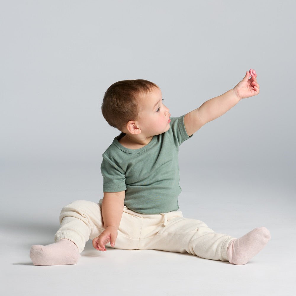 Infant Short Sleeve Tee - Sage Green - Smitten Bub Co.