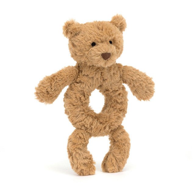 Jellycat Bartholomew Bear Ring Rattle - Smitten Bub Co.