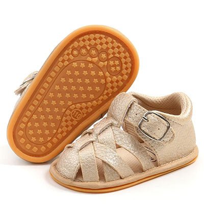 Riley Roman Sandal - Gold - Smitten Bub Co.