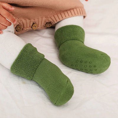 Plain Colour Sock | Baby and Toddler Non - Slip Sole - Smitten Bub Co.
