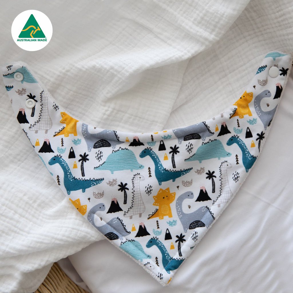 Dinosaur Bandana Baby Bib - Smitten Bub Co.