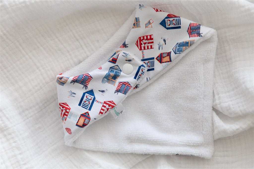 Boatshed and Beach Huts Bandana Bib - Smitten Bub Co.