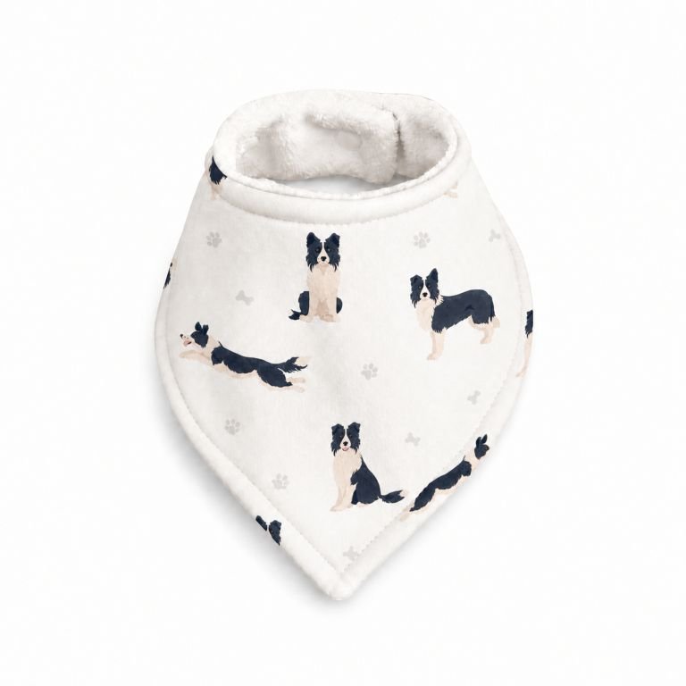 BORDER COLLIE | Baby Bib - Smitten Bub Co.