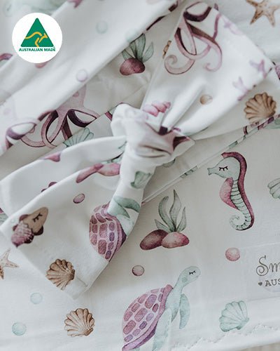 Under the sea - Topknot Bow - Smitten Bub Co.