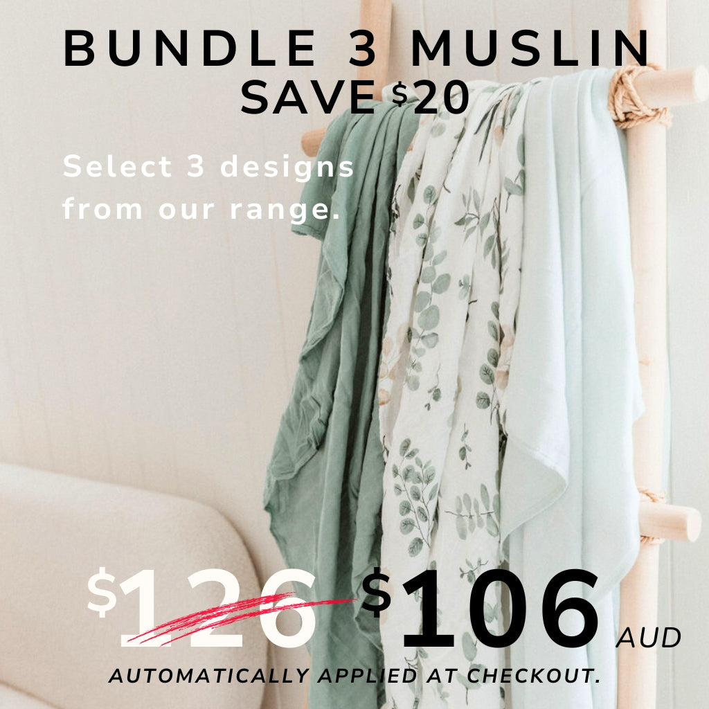 Staffy Bamboo Cotton Muslin Wrap | LIMITED AVAILABILITY - Smitten Bub Co.