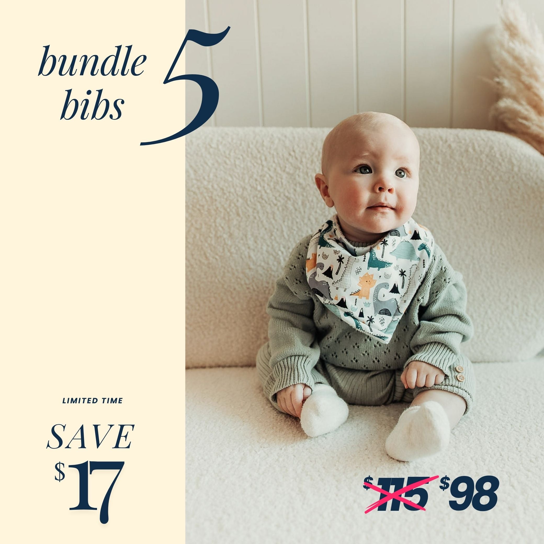 Dribble Bib Bundle of 5 - SAVE 15% - Smitten Bub Co.
