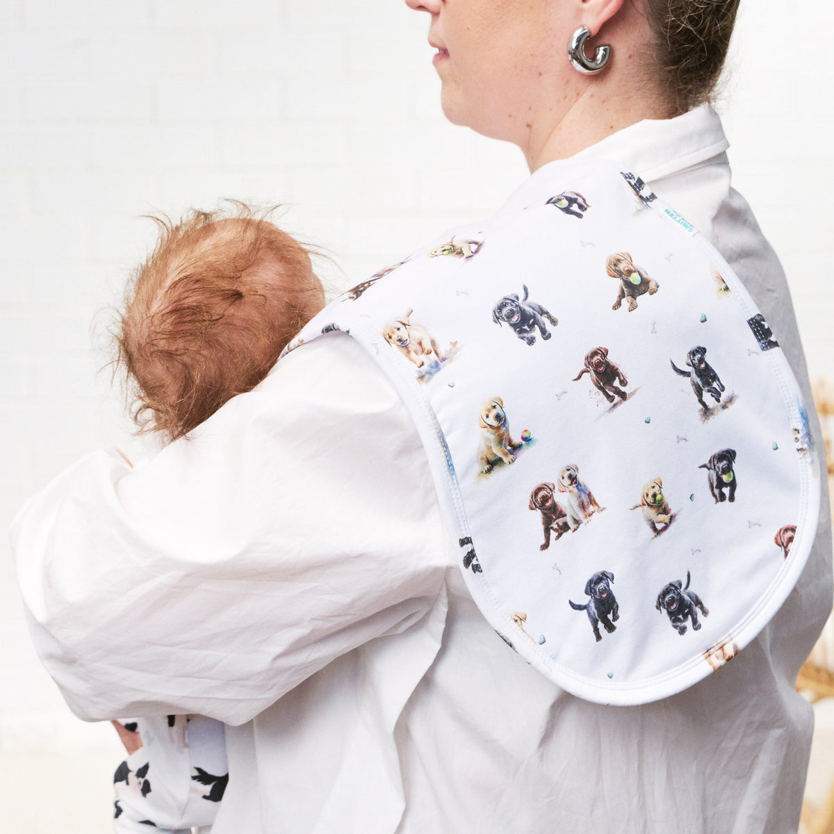 CURVED LABRADOR | Burp Cloth - Smitten Bub Co.