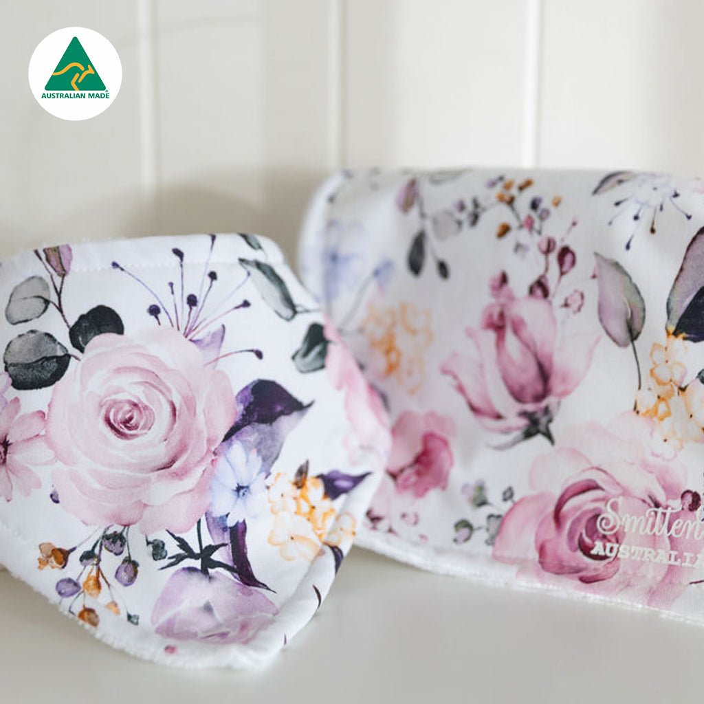 Posie Burp Cloth - Smitten Bub Co.