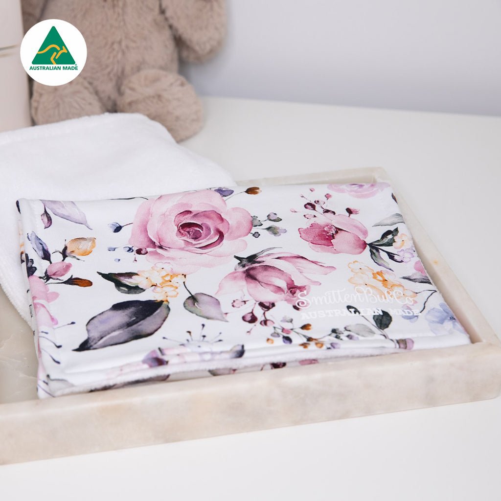 Posie Burp Cloth - Smitten Bub Co.