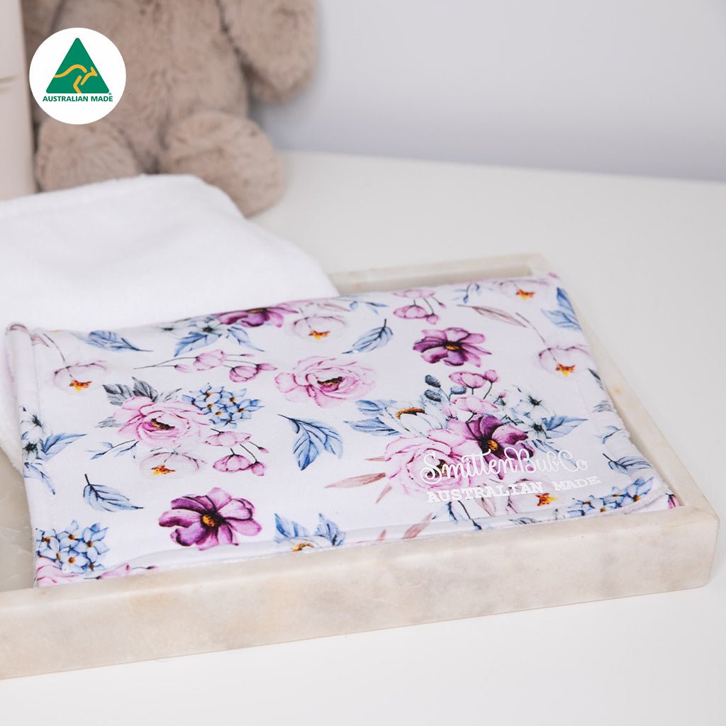 Bloom Burp Cloth - Smitten Bub Co.