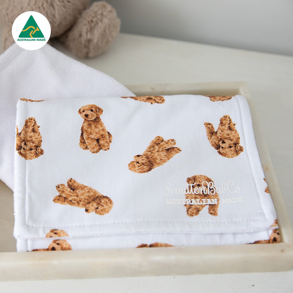 Cavoodle Burp Cloth - Smitten Bub Co.
