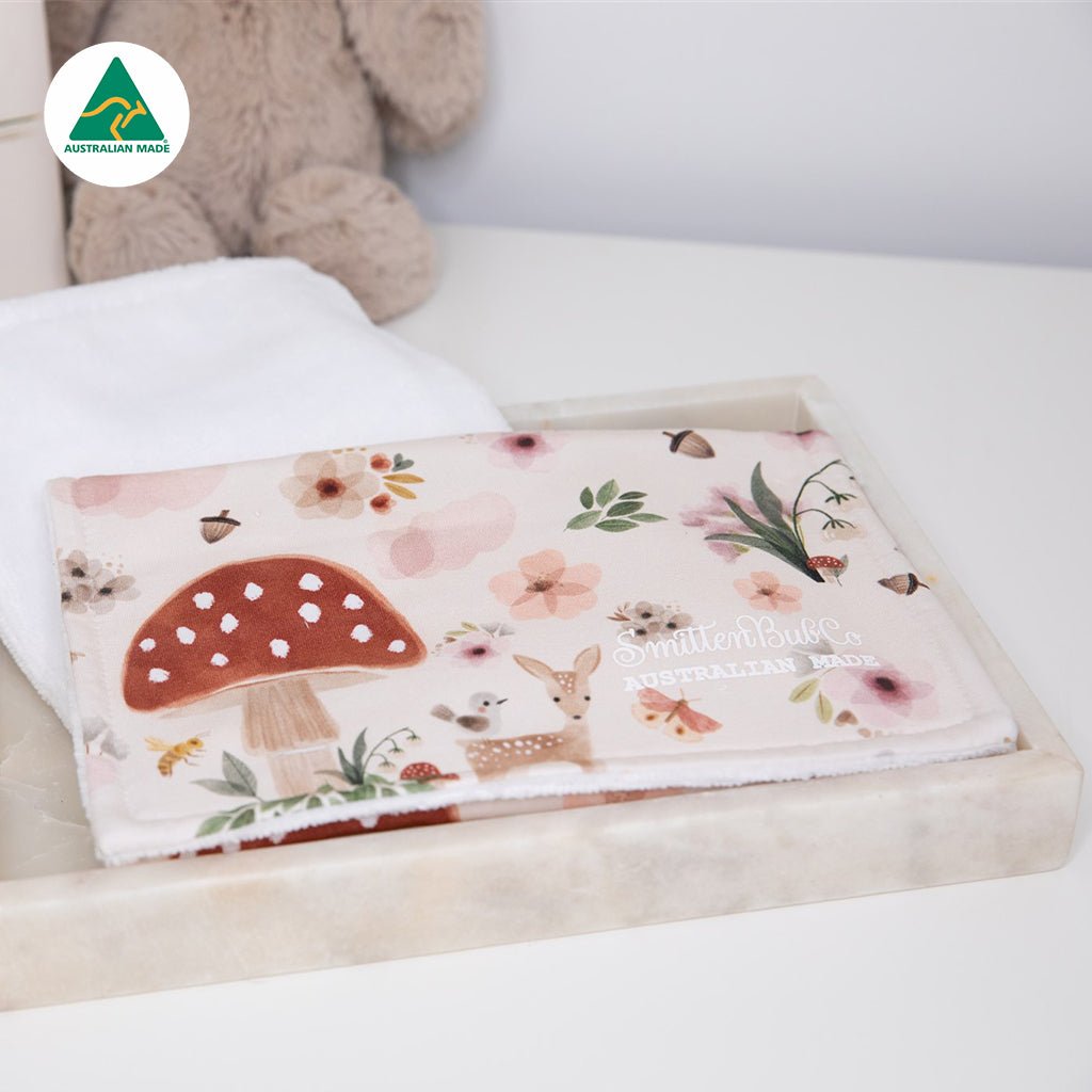 Deer's in the Woods Burp Cloth - Smitten Bub Co.
