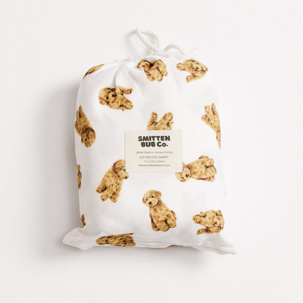 CAVOODLE | Fitted Cot Sheet - Smitten Bub Co.