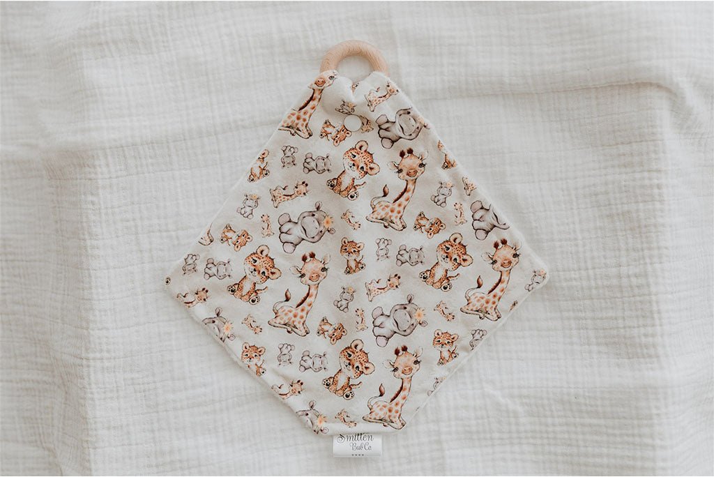 Baby Safari Animals Comforter - Smitten Bub Co.