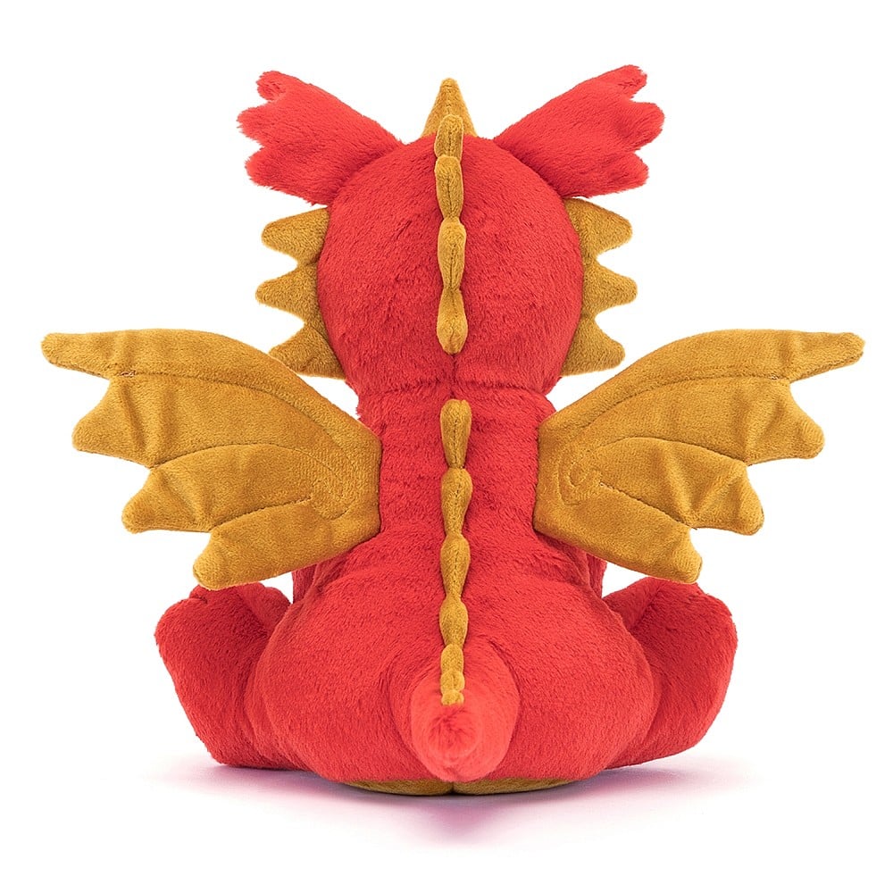 Jellycat Darvin Dragon, Red & Gold - Smitten Bub Co.