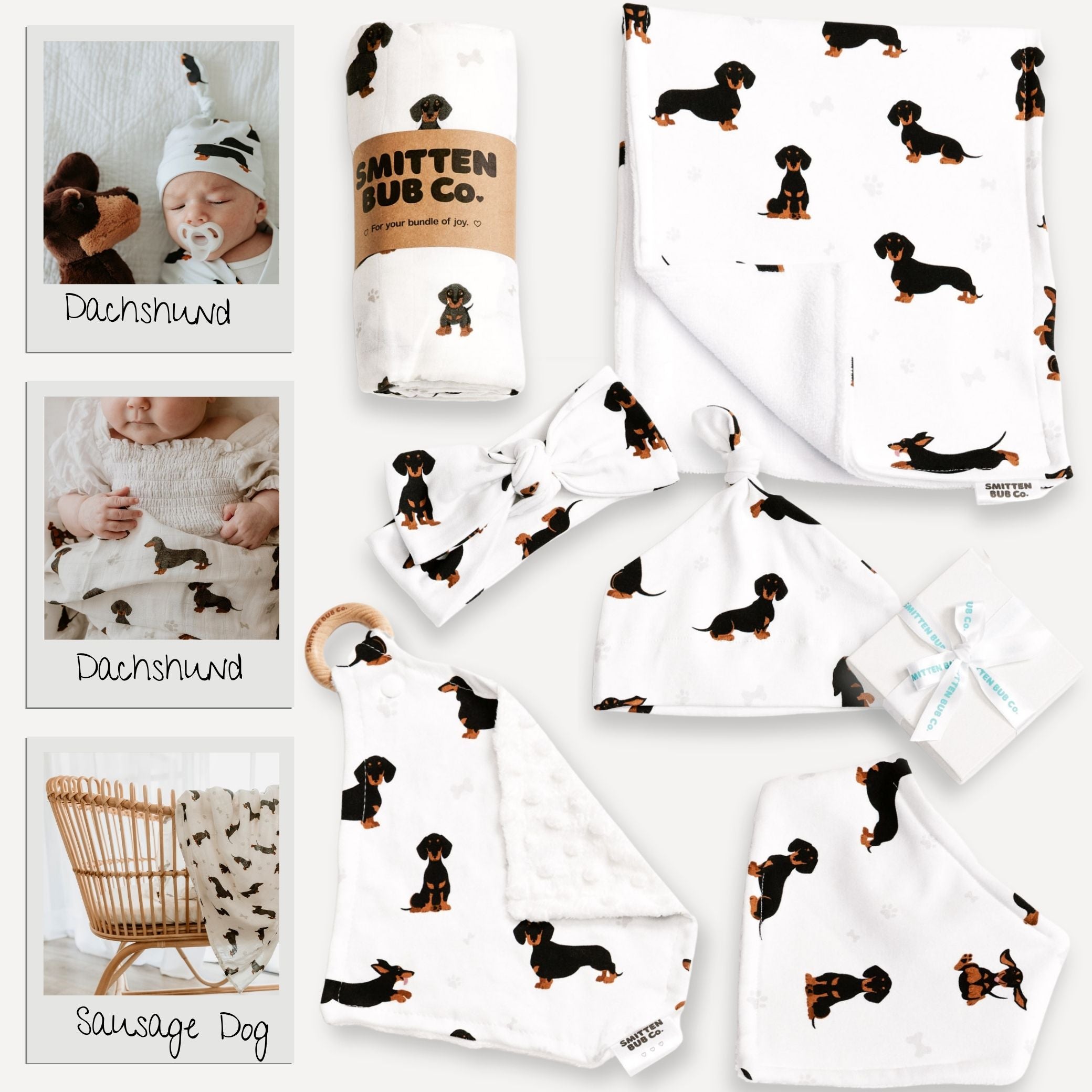 DACHSHUND | Baby Bundle - Smitten Bub Co.