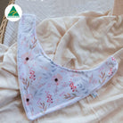 Poppy Blossom Bandana Baby Bib - Smitten Bub Co.