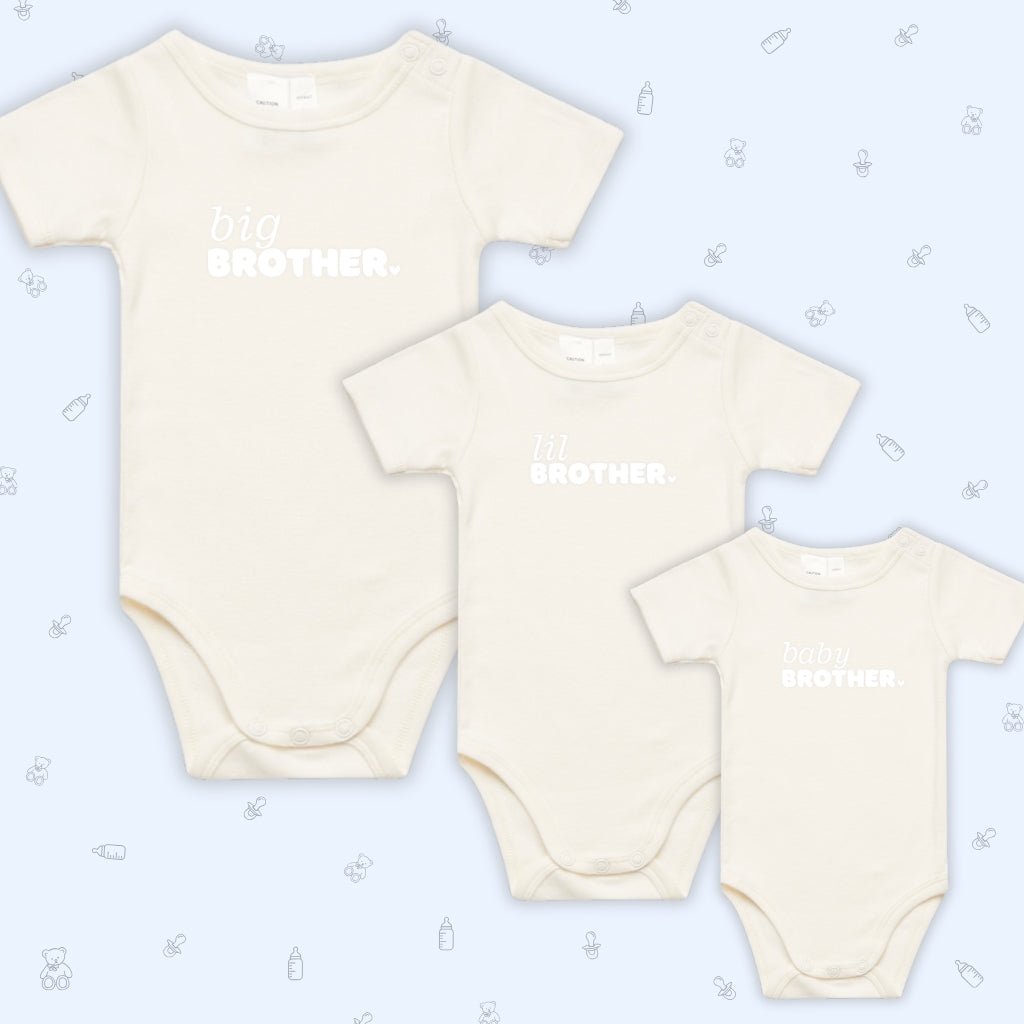 Infant Short Sleeve Romper - Natural - Smitten Bub Co.