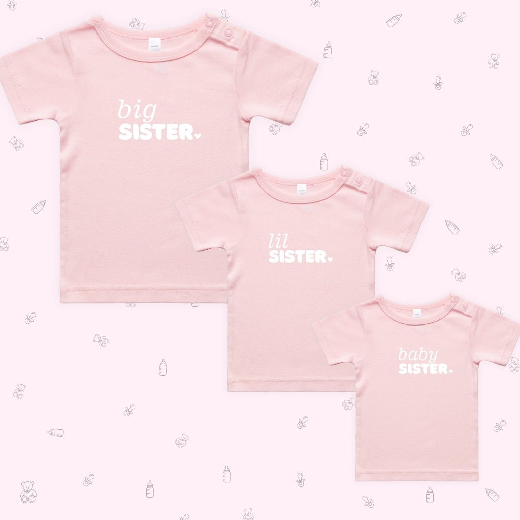 Infant Short Sleeve Tee - Baby Pink - Smitten Bub Co.