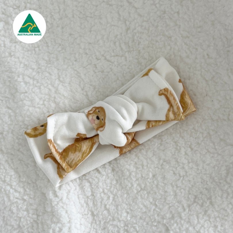 Golden Retriever - Topknot Bow - Smitten Bub Co.