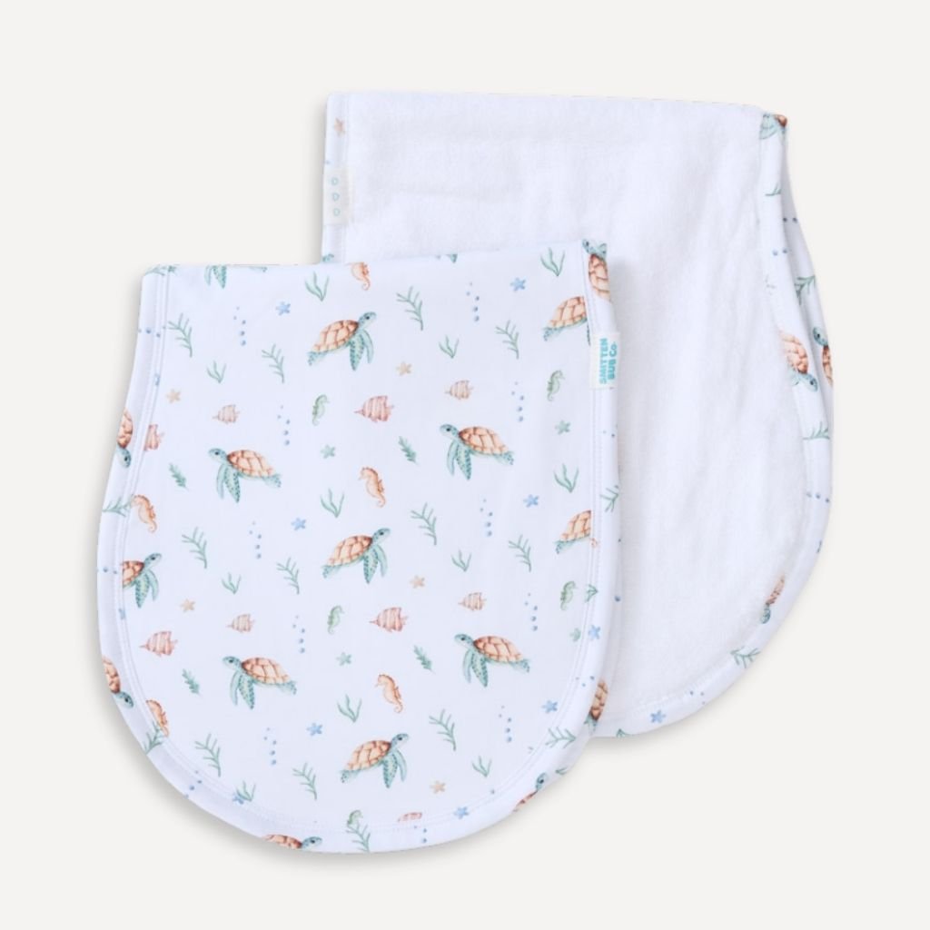 GREEN SEA TURTLES | Burp Cloth - Smitten Bub Co.