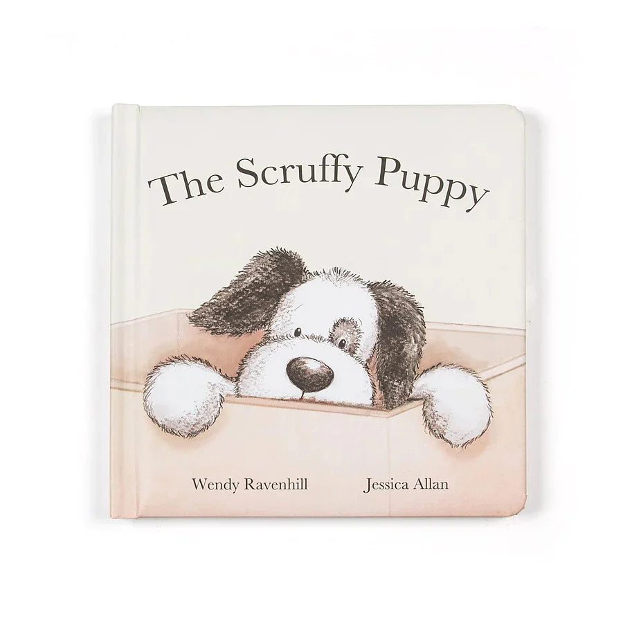 Jellycat Scruffy Puppy Book Smitten Bub Co