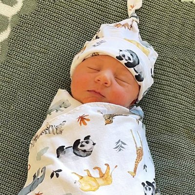 In the Wild Animals Swaddle Set - Smitten Bub Co.