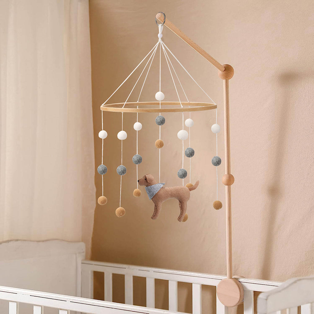 Dog Felt Cot Mobiles Boy Smitten Bub Co