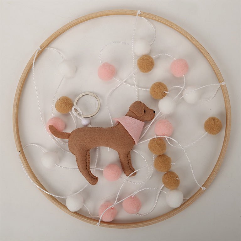 Dog Felt Cot Mobiles | Girl - Smitten Bub Co.