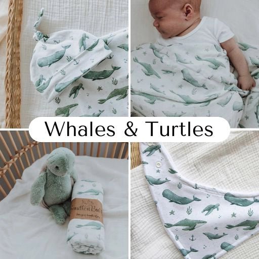 Whales & Turtles | 5 Items + Gift - Smitten Bub Co.