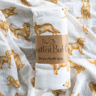 Golden Retrievers Bamboo Cotton Muslin Wrap | LIMITED AVAILABILITY - Smitten Bub Co.