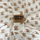Highland Cow Bamboo Cotton Muslin Wrap - Smitten Bub Co.