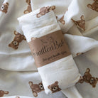 Teddies Bamboo Cotton Muslin Wrap - Smitten Bub Co.