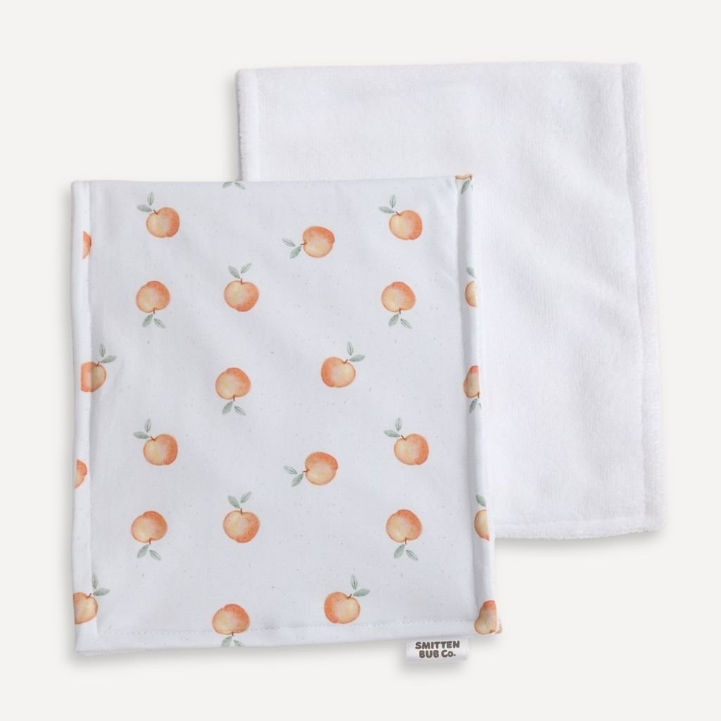 PEACHY DREAM | Burp Cloth - Smitten Bub Co.