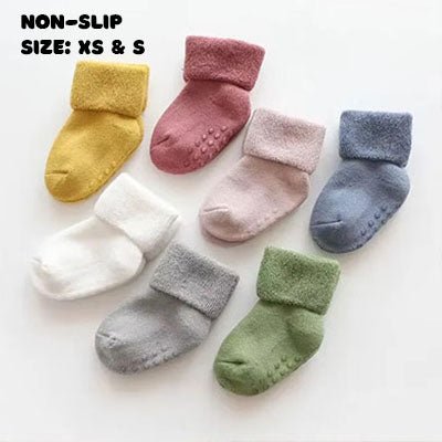 Plain Colour Sock | Baby and Toddler Non - Slip Sole - Smitten Bub Co.