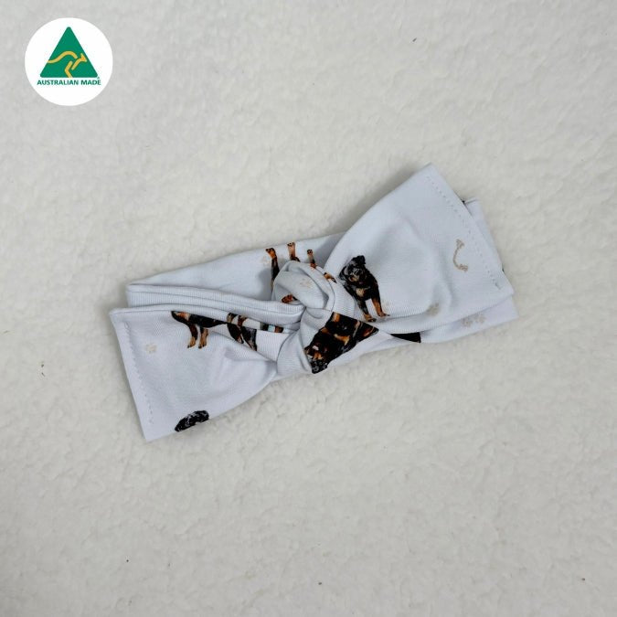 Rottweiler - Topknot Bow - Smitten Bub Co.