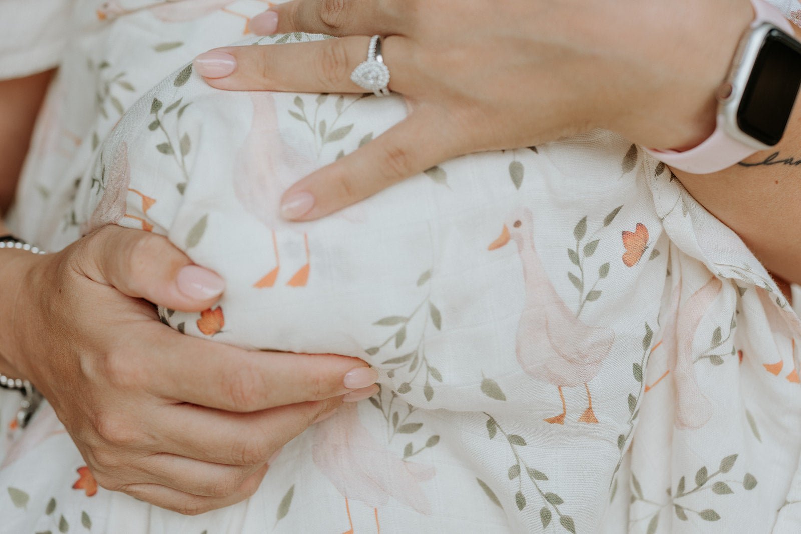 Ducks Bamboo Cotton Muslin Wrap - Smitten Bub Co.