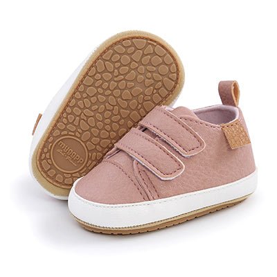 Bailey Baby/Toddler Velcro Sneakers - PINK - Smitten Bub Co.