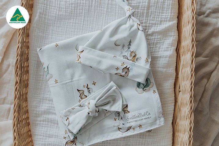 Dragon Swaddle Set - Smitten Bub Co.