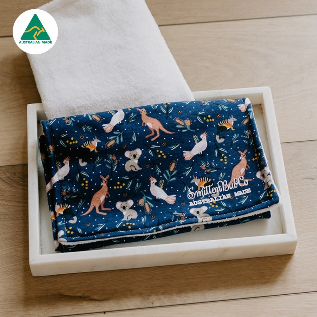 Australiana Burp Cloth - Smitten Bub Co.