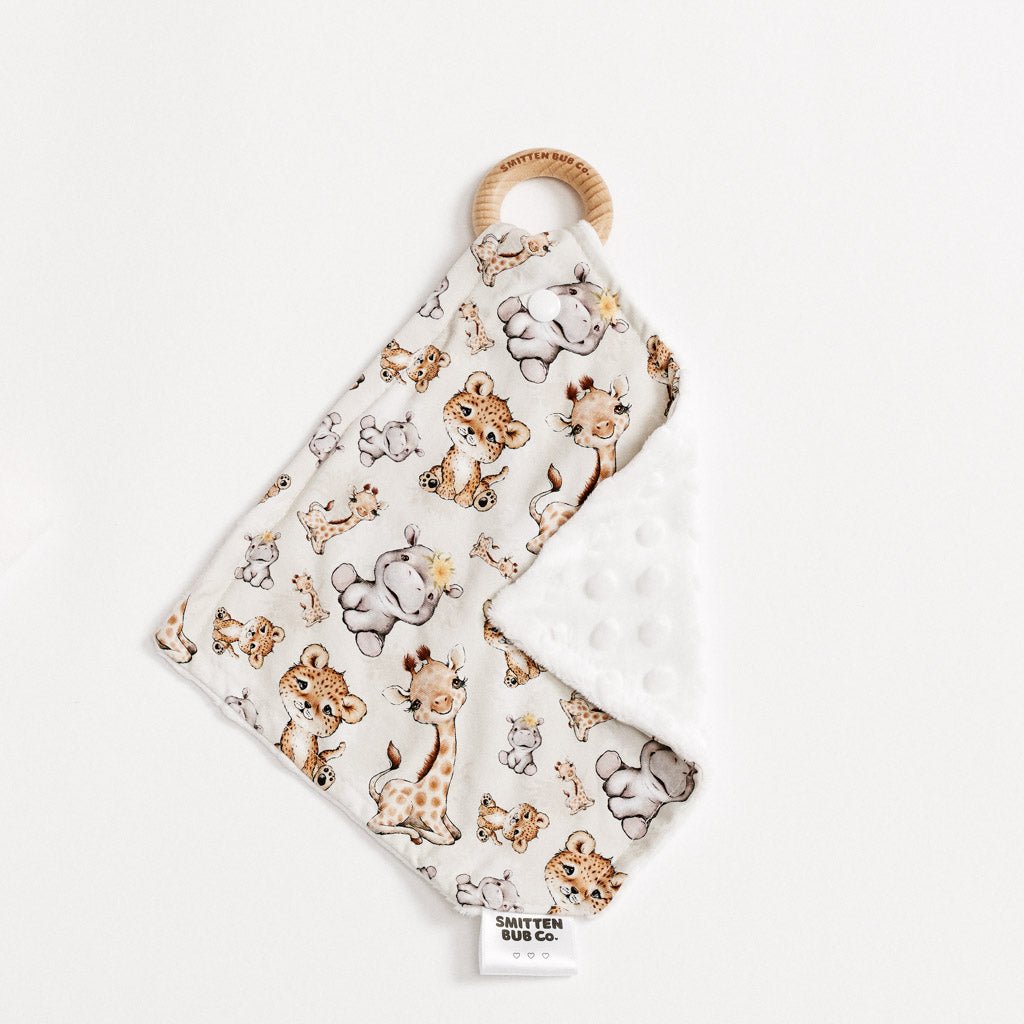 BABY SAFARI ANIMAL | Baby Comforter - Smitten Bub Co.