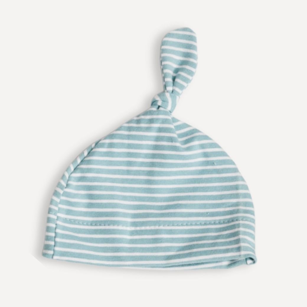 BLUE STRIPE | Beanie - Smitten Bub Co.