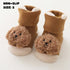 Brown Dog Character Socks | Non - Slip Grip for Baby and Toddler - Smitten Bub Co.