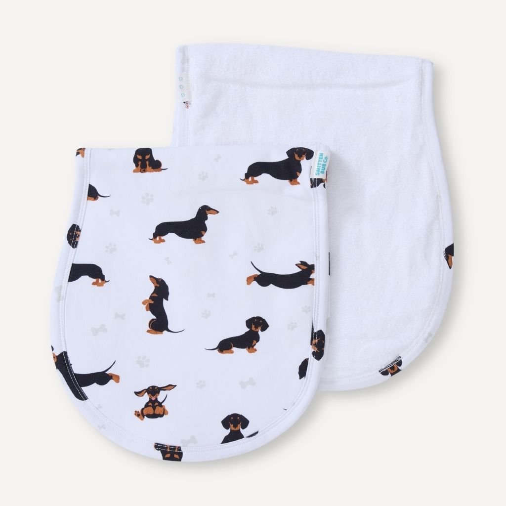 DACHSHUND | Burp Cloth - Smitten Bub Co.