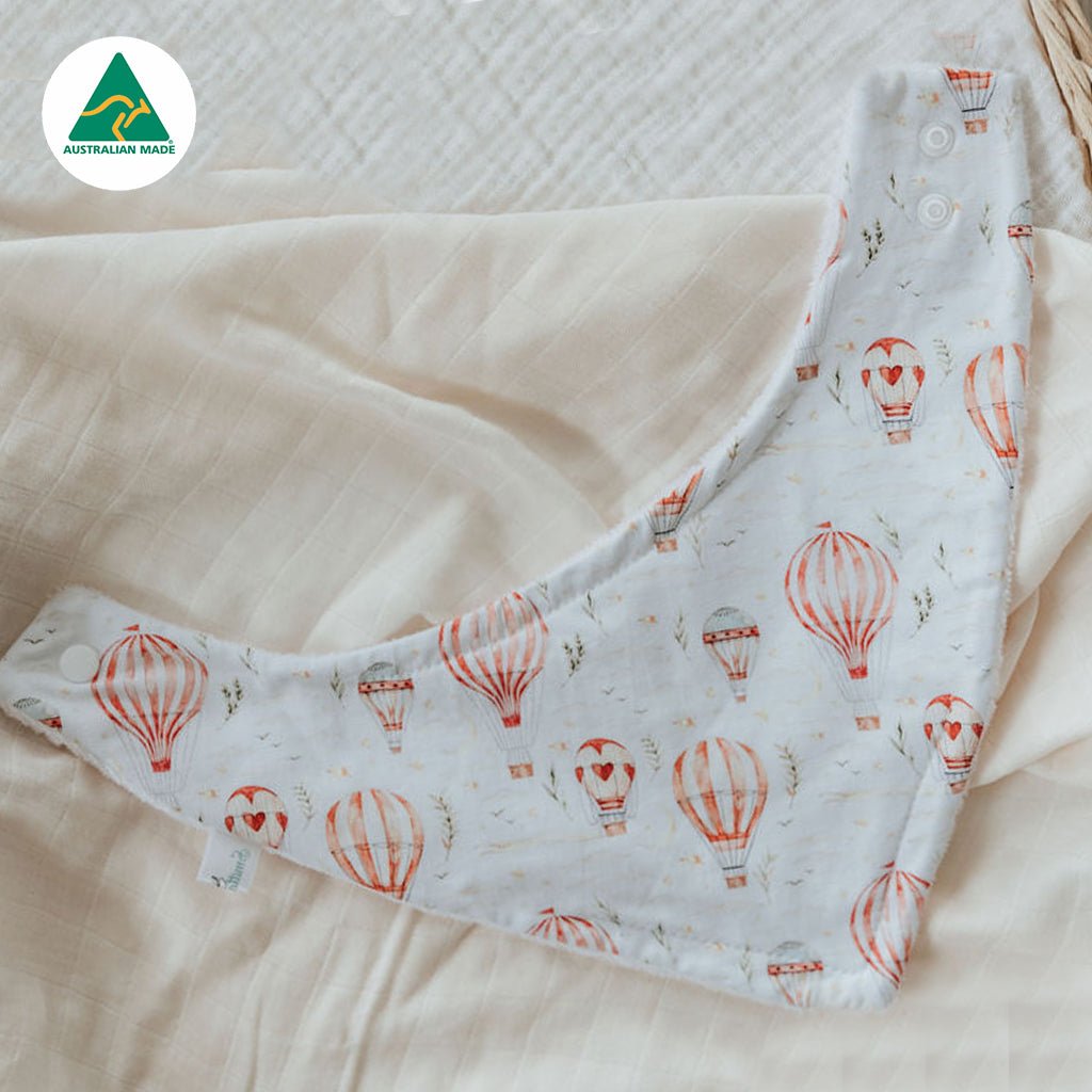 Red Balloons Bandana Bib - Smitten Bub Co.