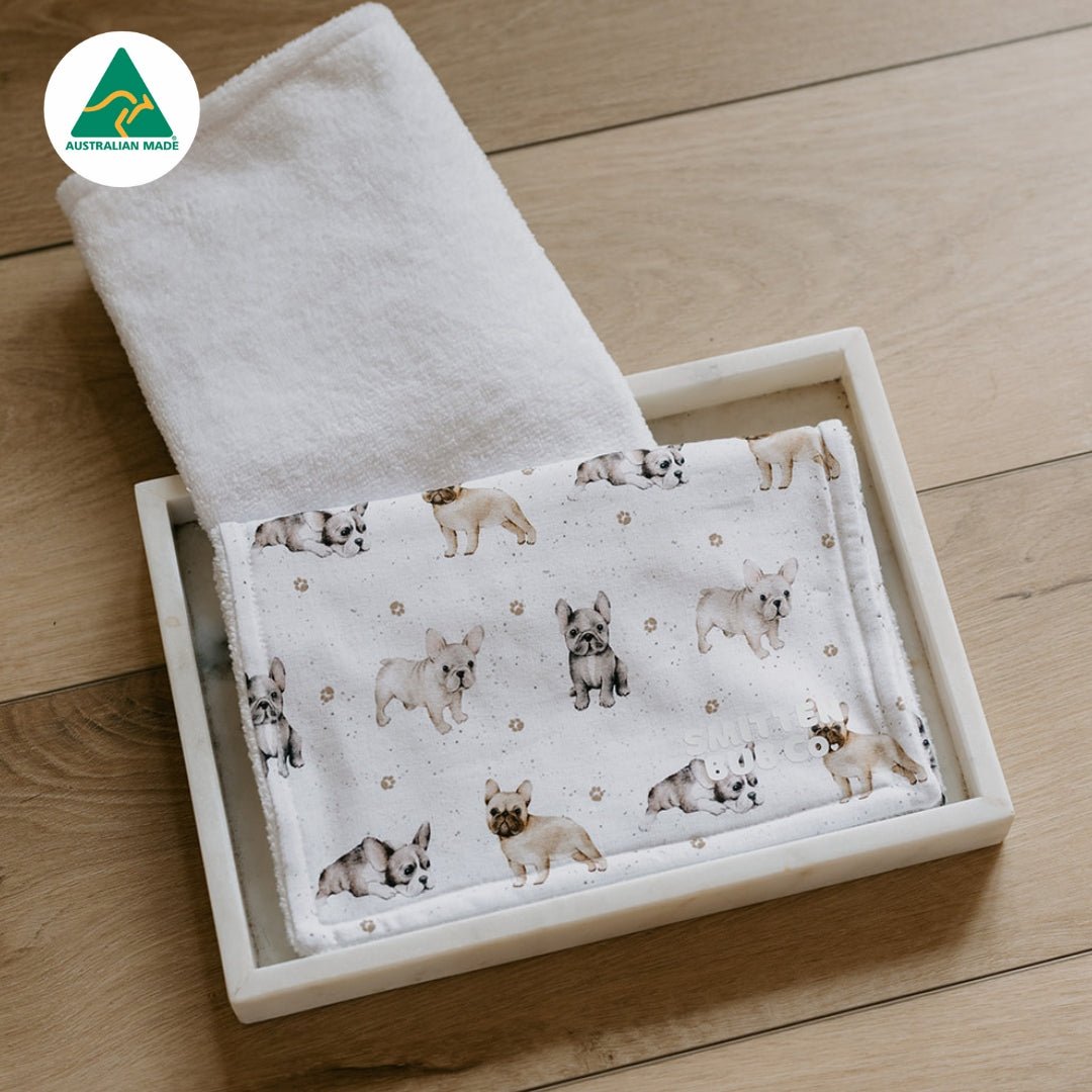 French Bulldog Burp Cloth - Smitten Bub Co.