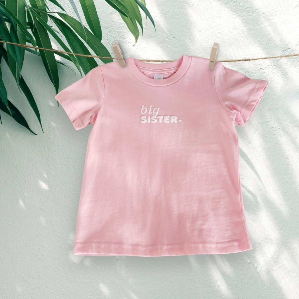Kids Short Sleeve Tee - Baby Pink - Smitten Bub Co.