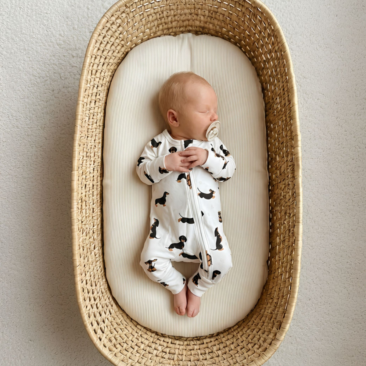 DACHSHUND | Full Zip Unisex Romper - Smitten Bub Co.