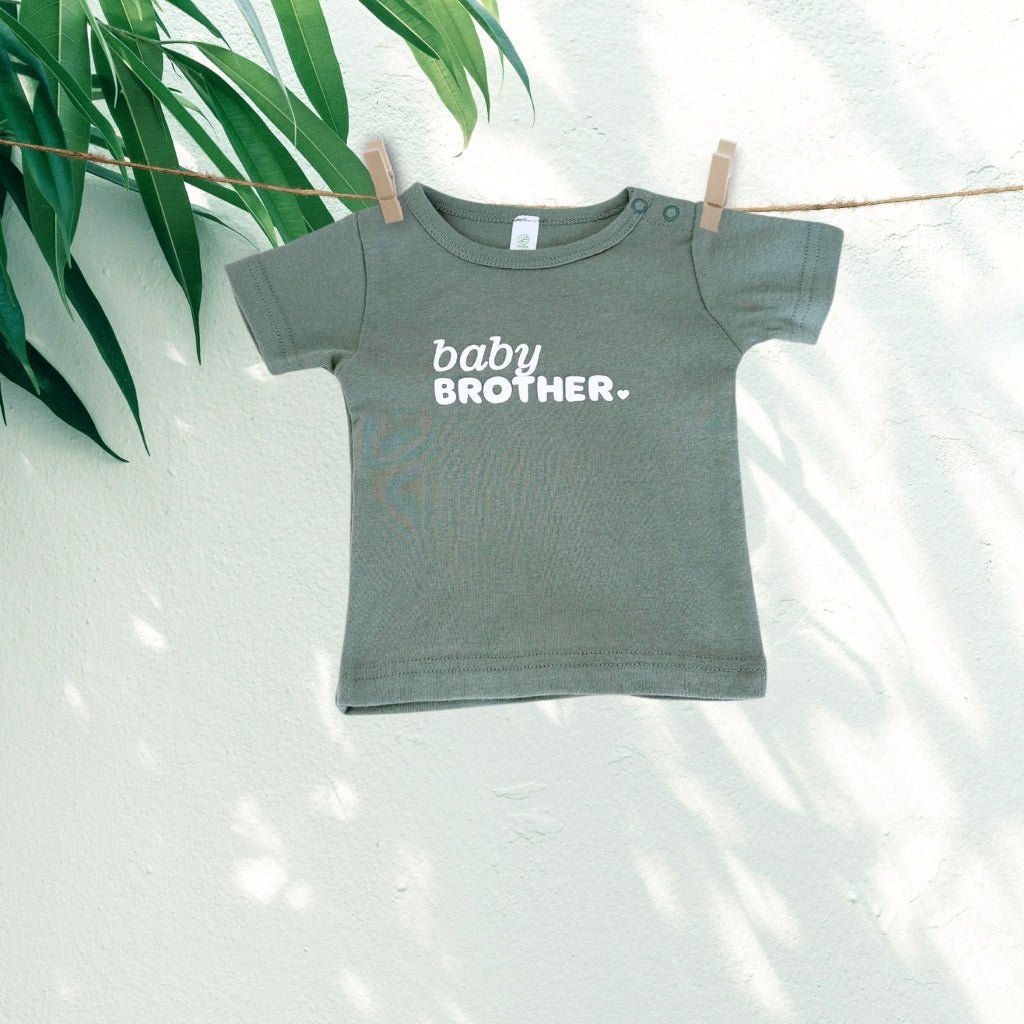 Infant Short Sleeve Tee - Sage Green - Smitten Bub Co.