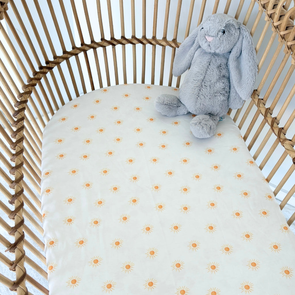 Here comes the Sun | Bassinet Sheets / Change Mat Cover